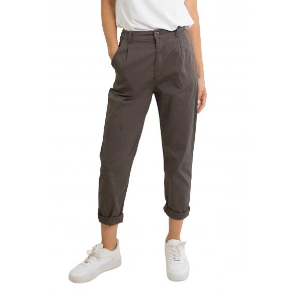 Pantalone chino in cotone con elastico dietro leggero